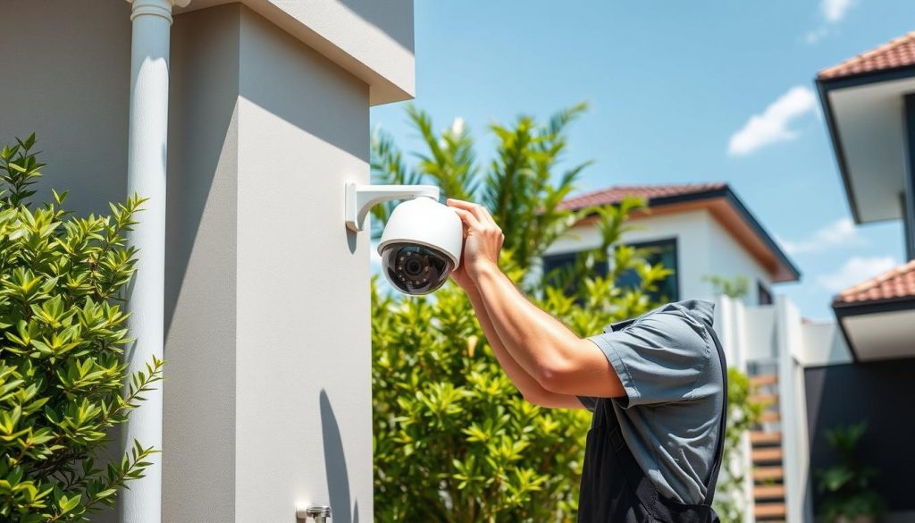 outdoor security camera installation