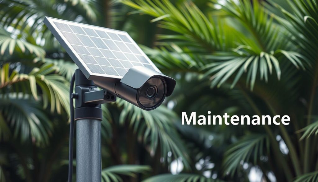 outdoor solar CCTV camera