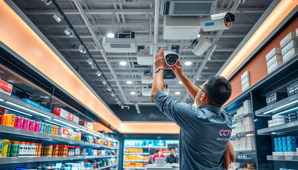 retail store camera installation
