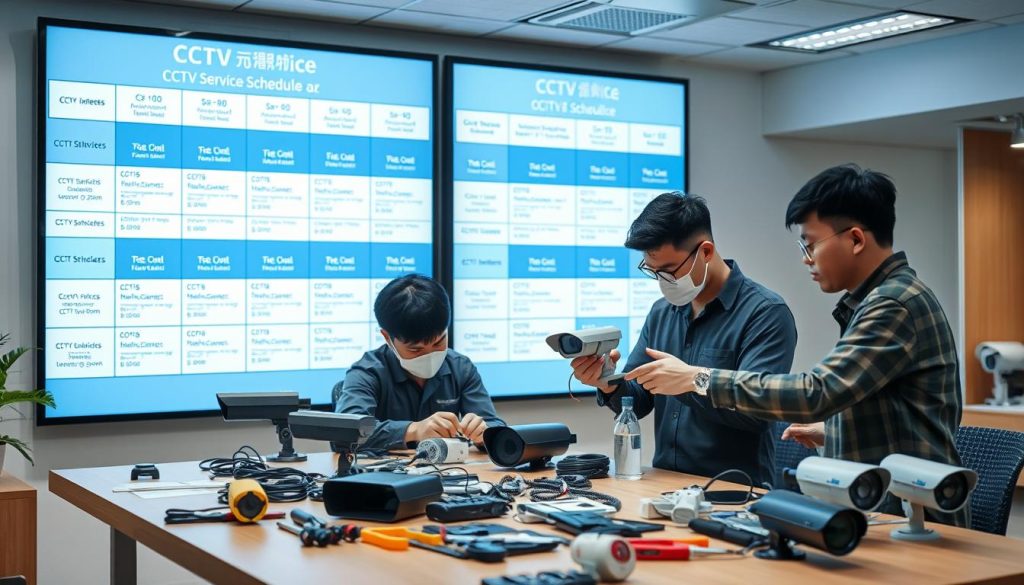 CCTV service schedule