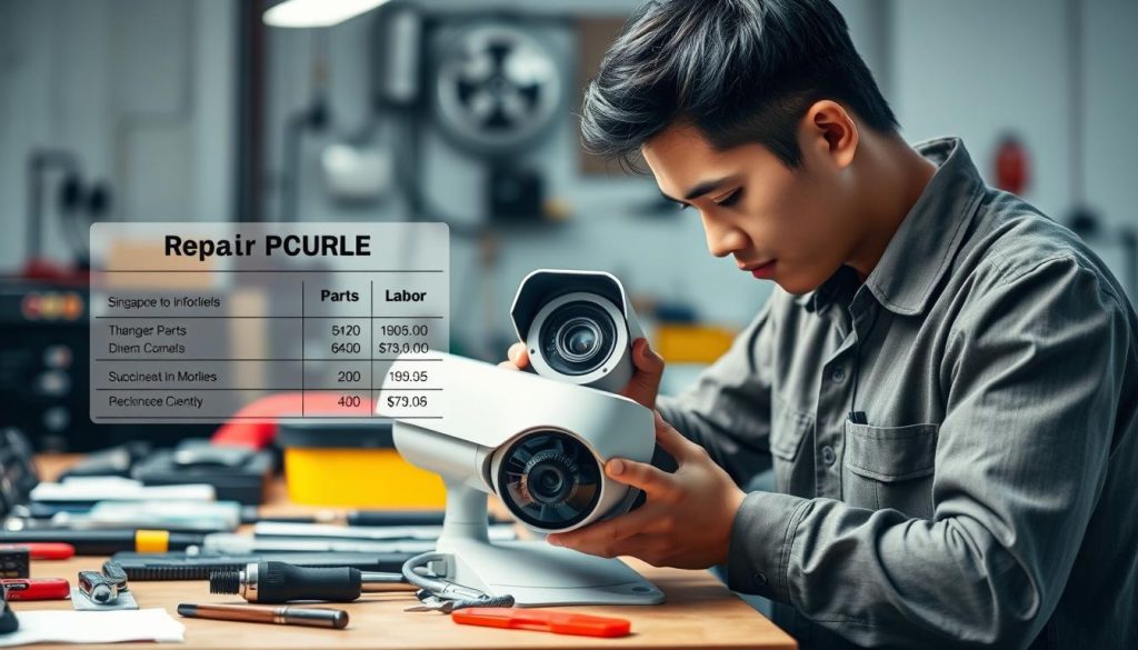 Cost of CCTV repairs