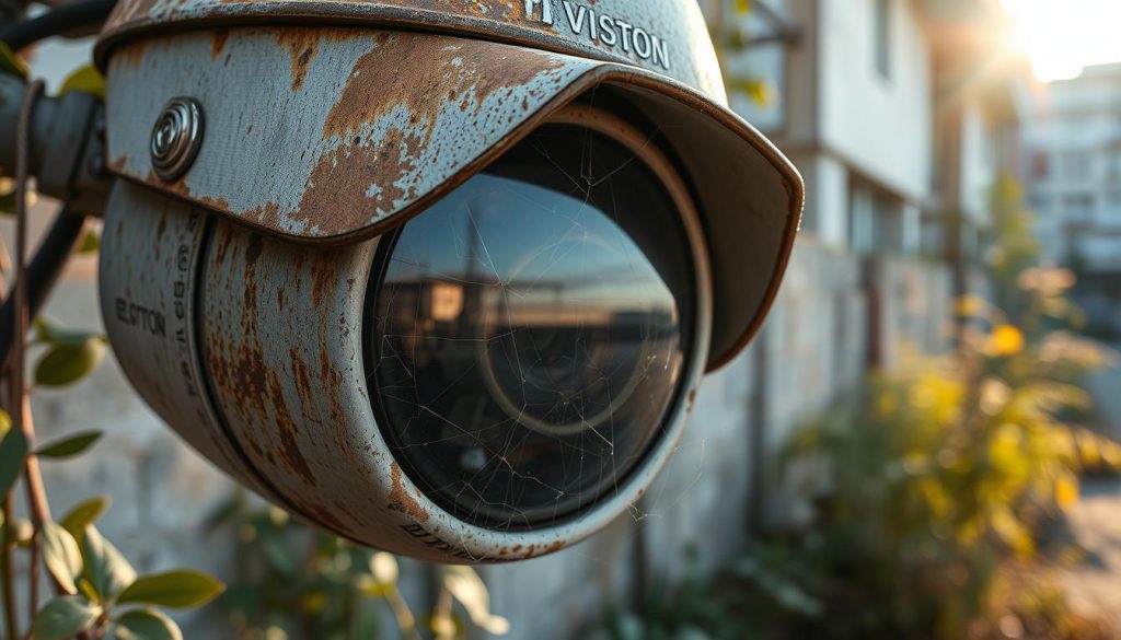 Signs of CCTV camera deterioration