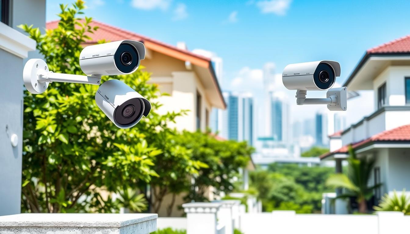 outdoor security camera setup