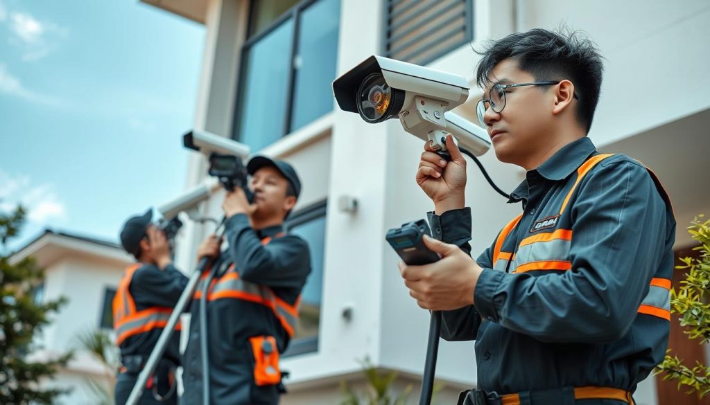 professional security camera installation service