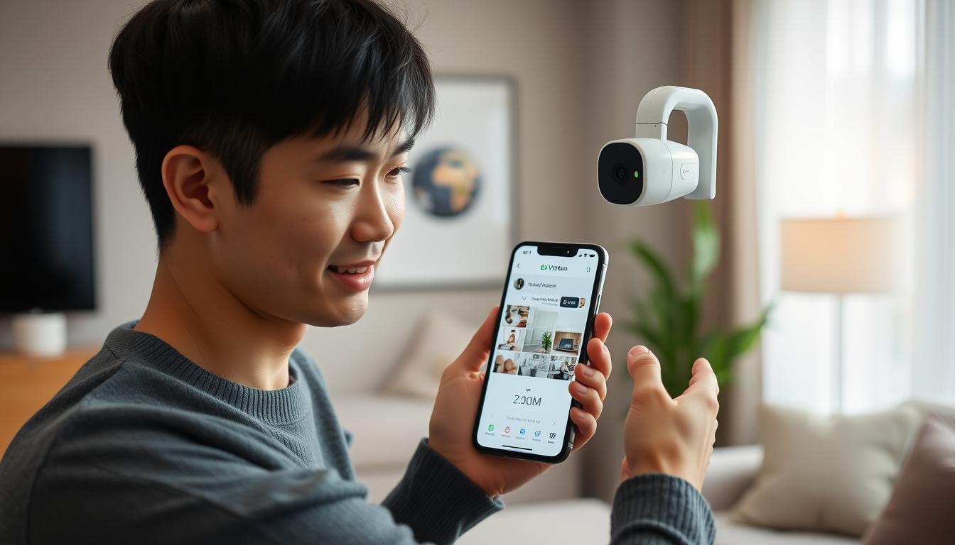 security camera phone setup