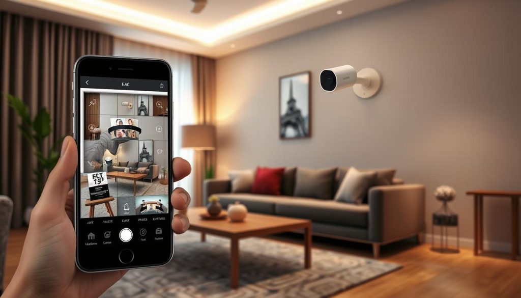 smartphone surveillance camera setup