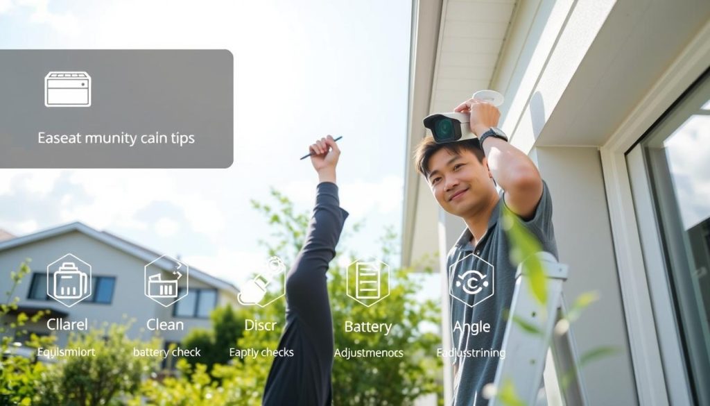 installation tips and maintenance for solar cameras