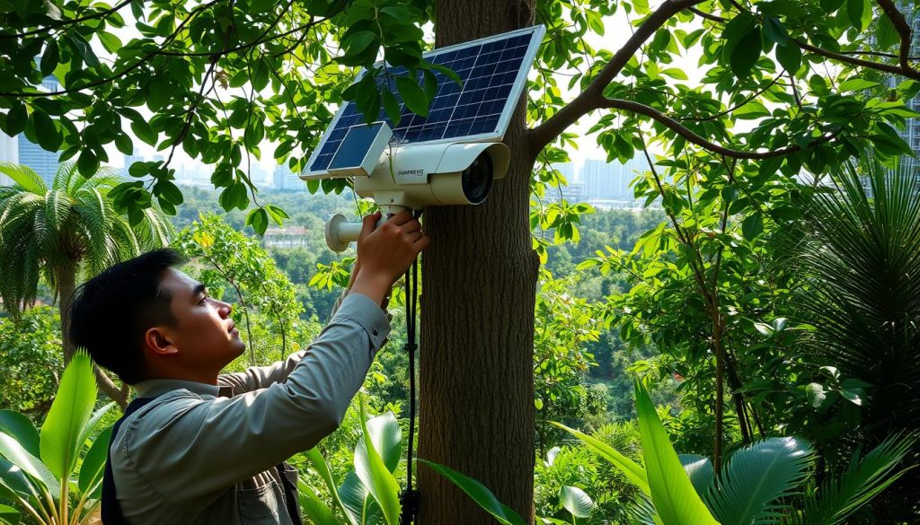 maintenance of off grid camera