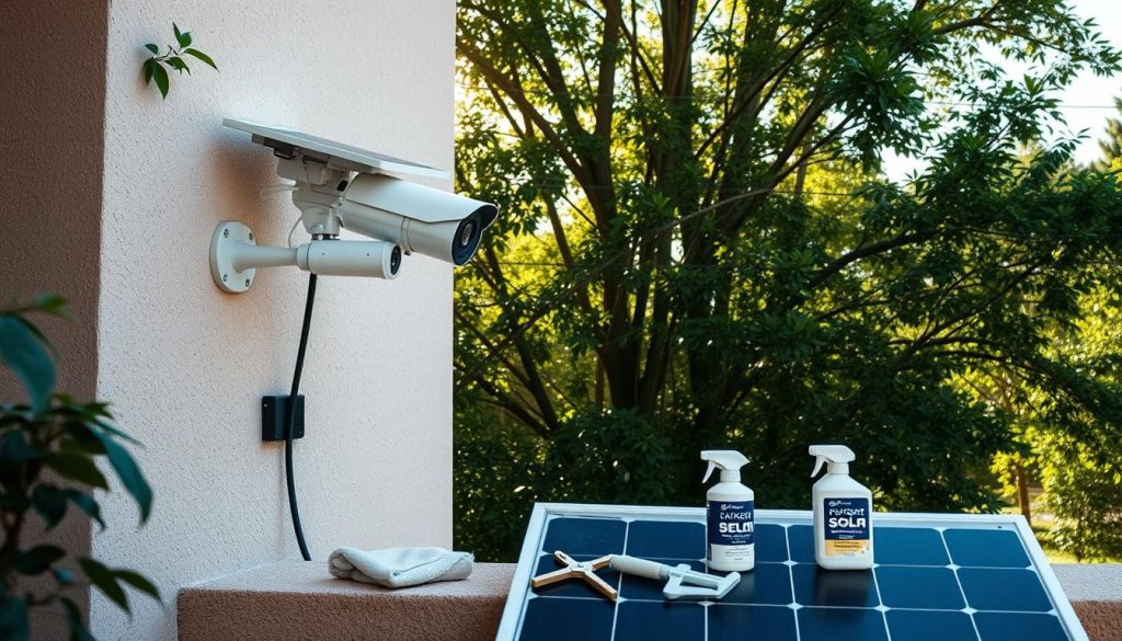 maintenance tips for solar cameras