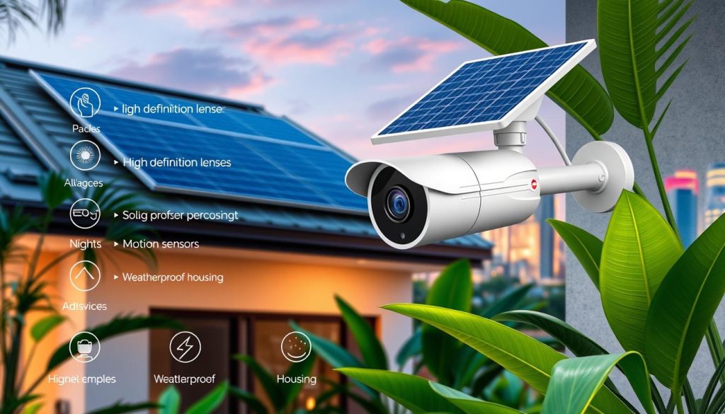 outdoor solar camera features
