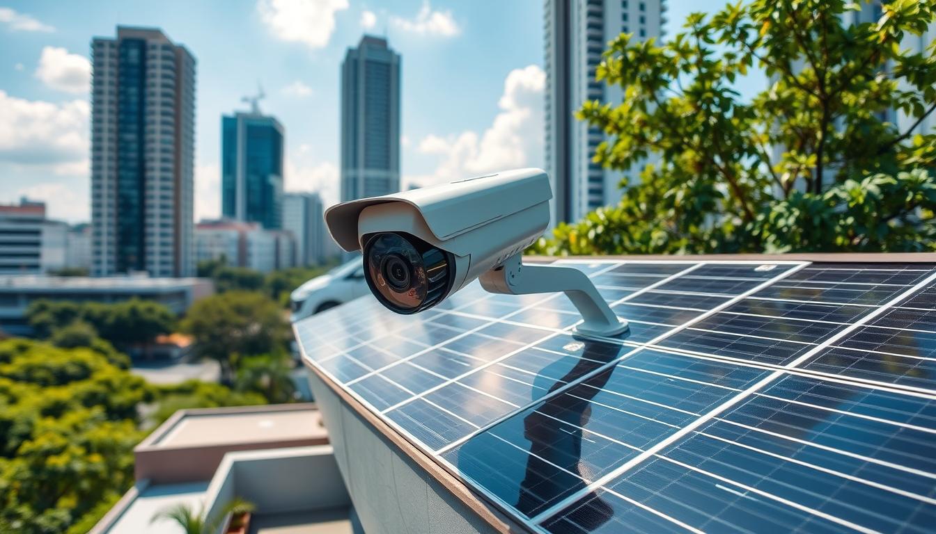 solar powered CCTV camera 4G