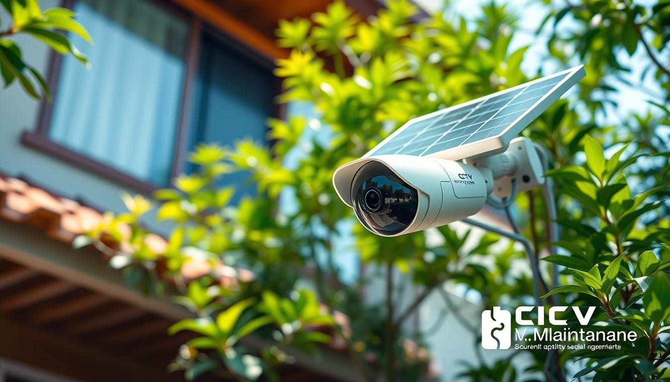 Solar powered security camera in Singapore