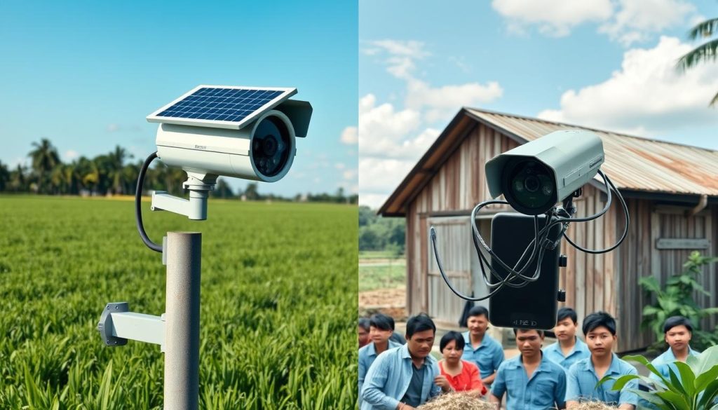 comparing solar cameras with traditional security systems