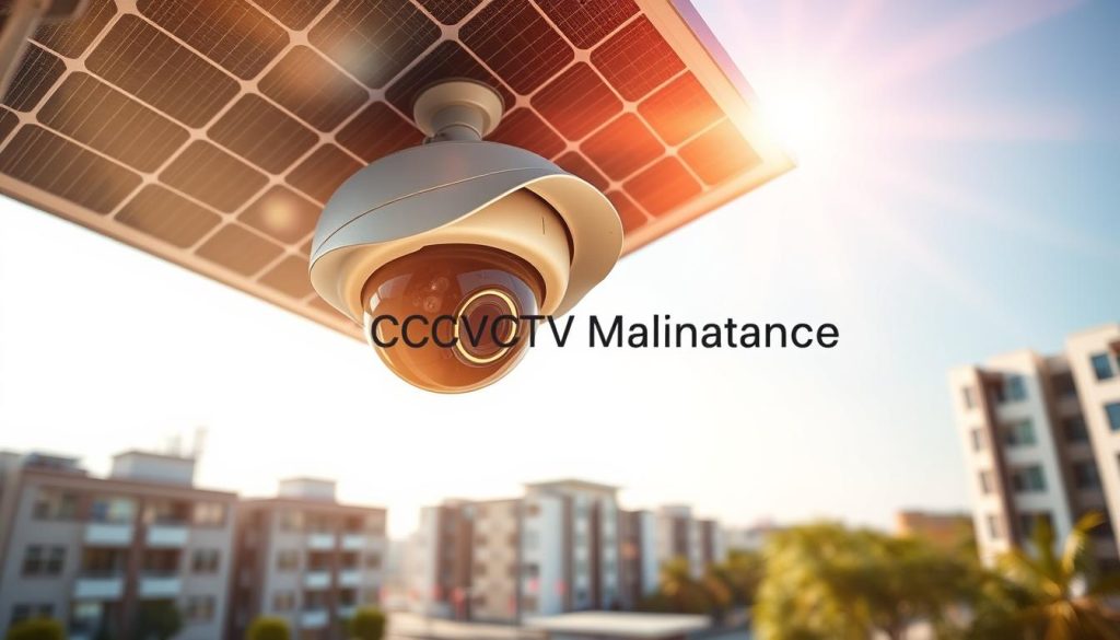 energy conversion in solar panel security camera