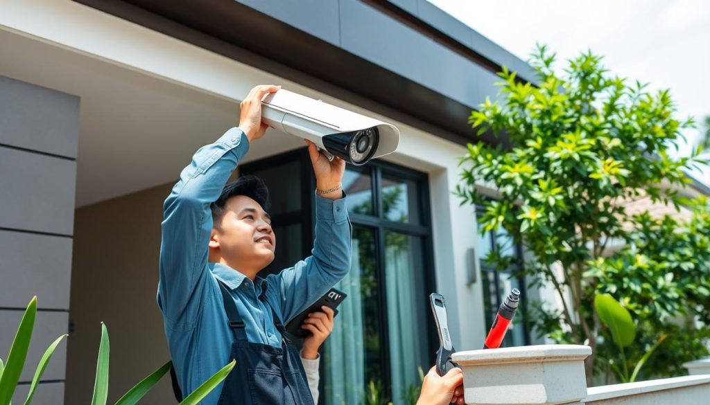 home security camera installation