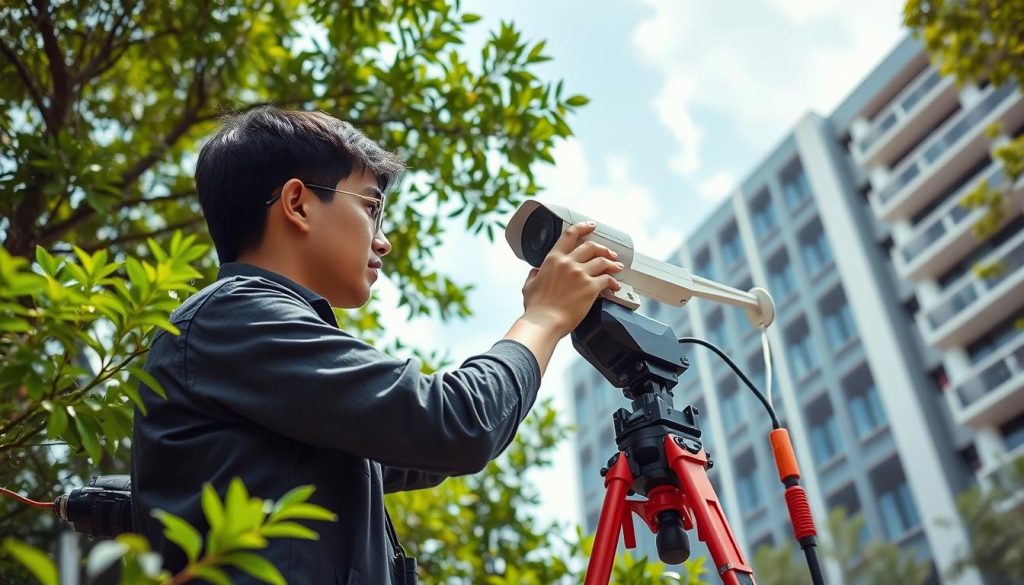 installation of 4G PTZ cameras