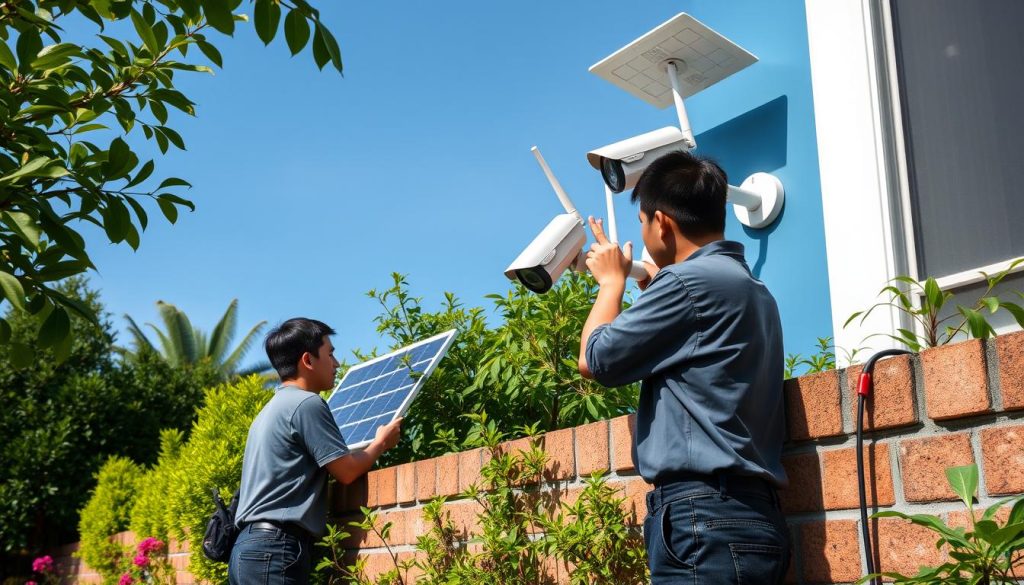 installation process for outdoor wireless surveillance system