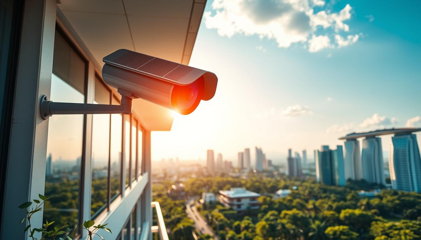 long range solar security camera