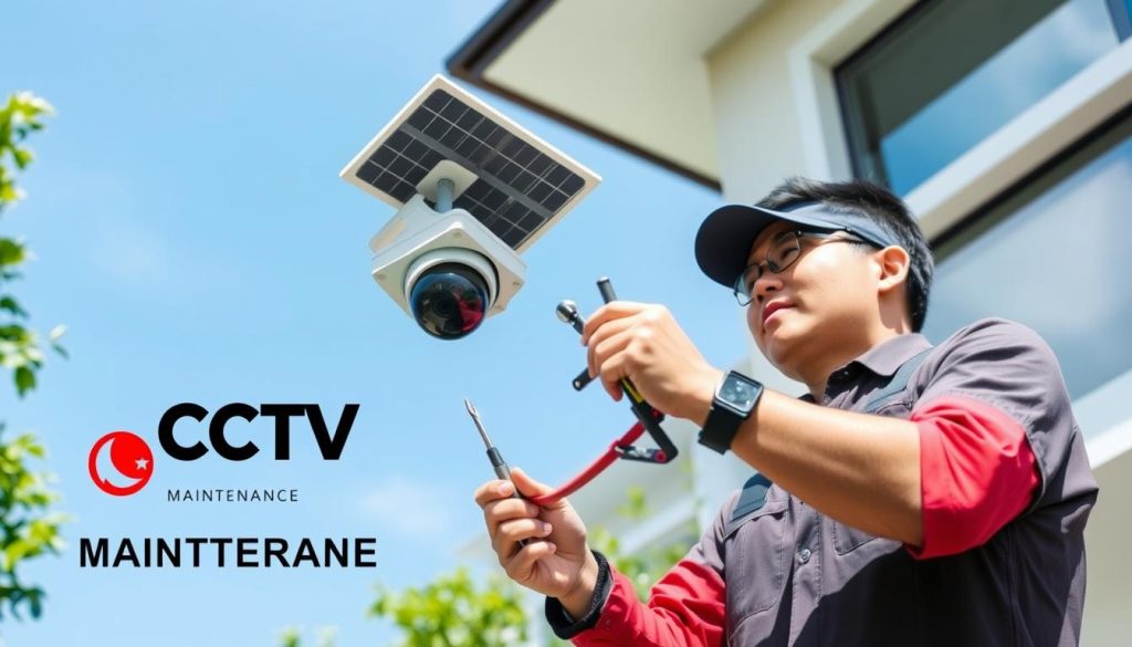 maintain solar security cameras