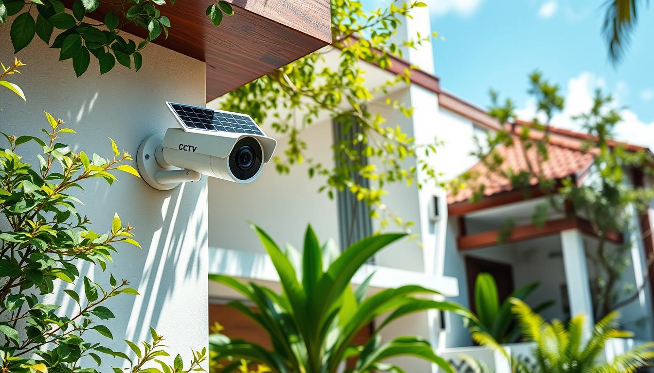 solar powered IP camera for secure Singapore homes