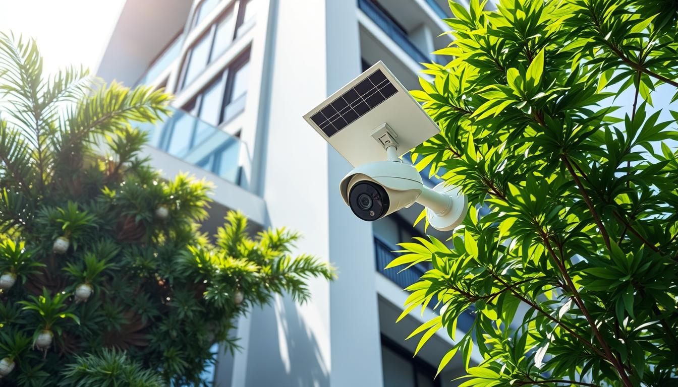 solar powered outdoor CCTV camera