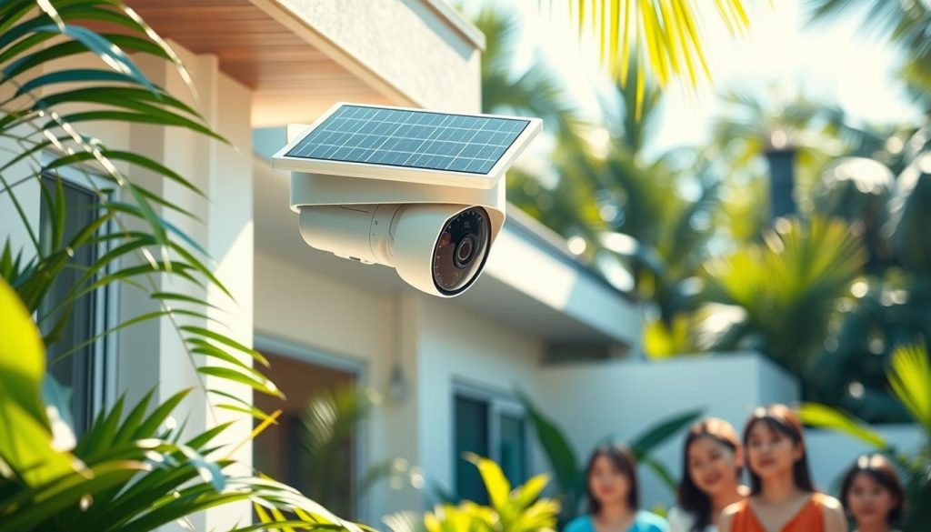 solar powered outdoor security camera