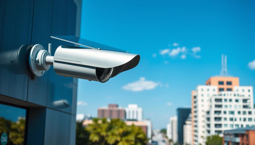 solar powered surveillance camera