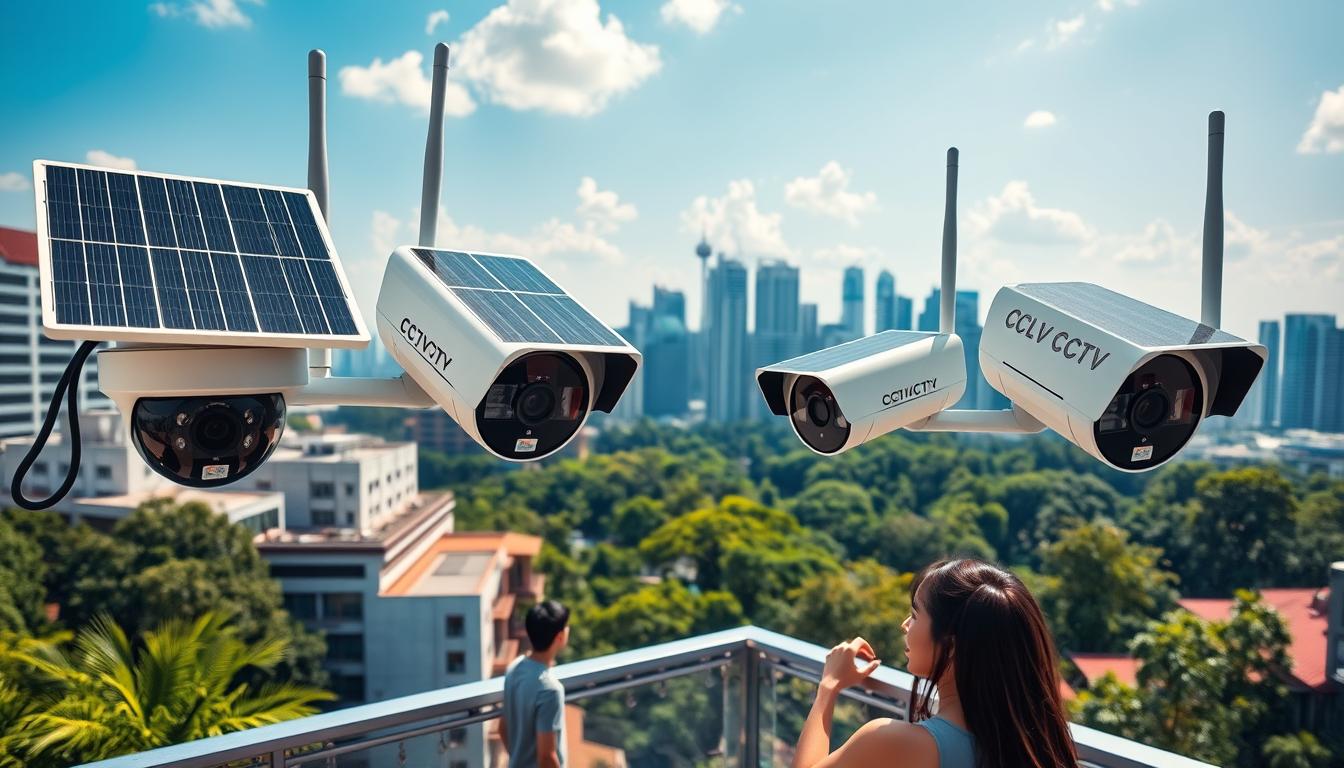 solar powered wireless surveillance cameras