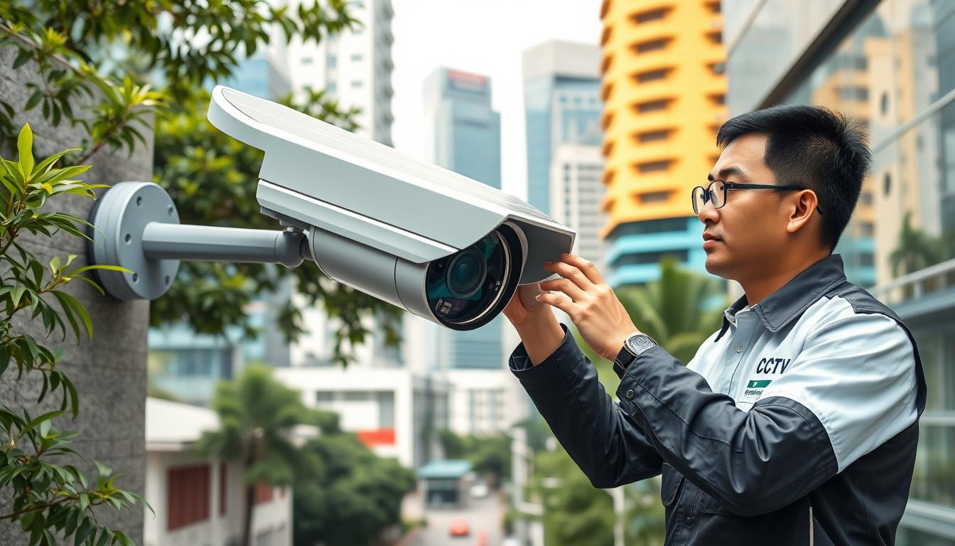 solar security camera 4G for Singapore safety