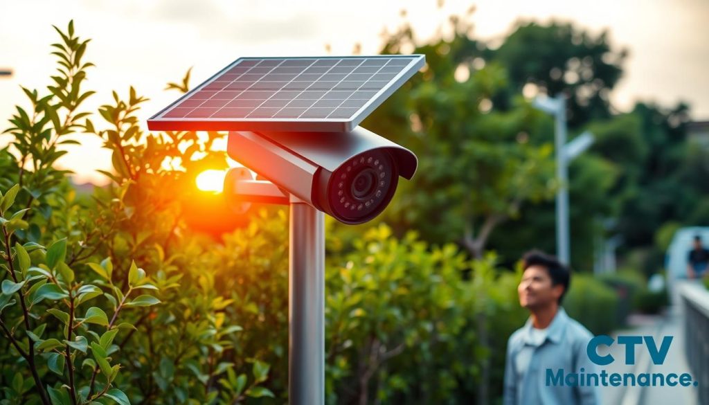 solar technology for uninterrupted surveillance