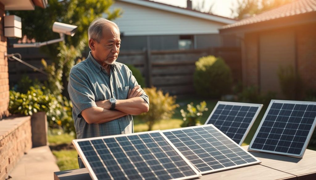 choosing solar panel for security camera