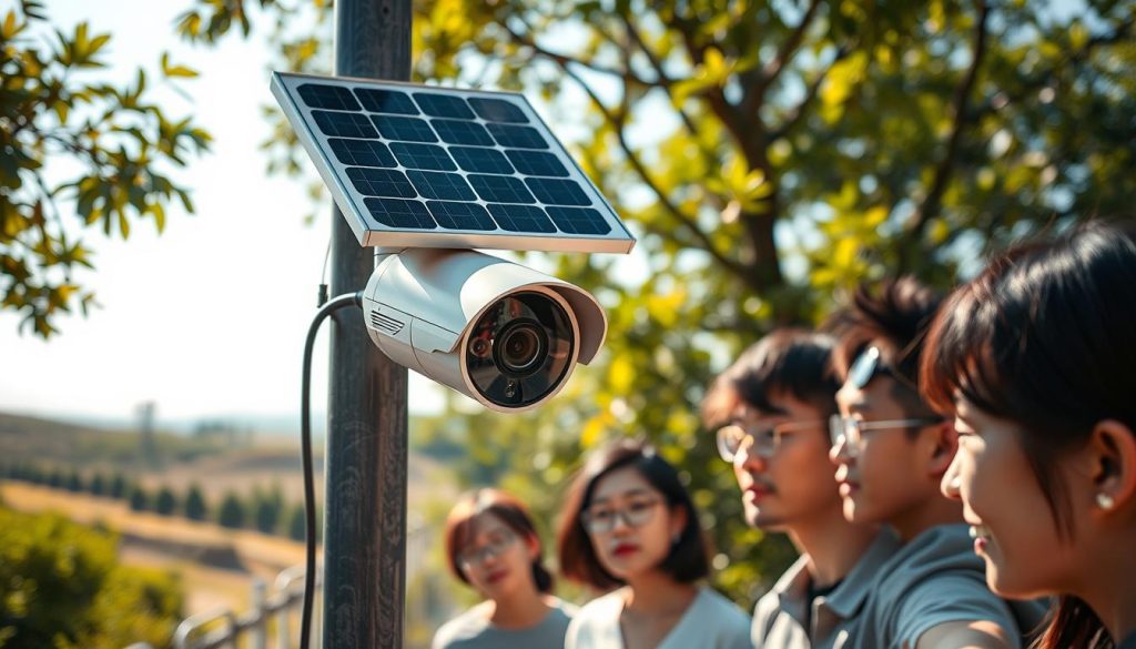 functioning of solar powered cameras
