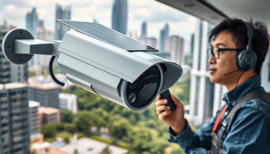 how solar-powered cameras work