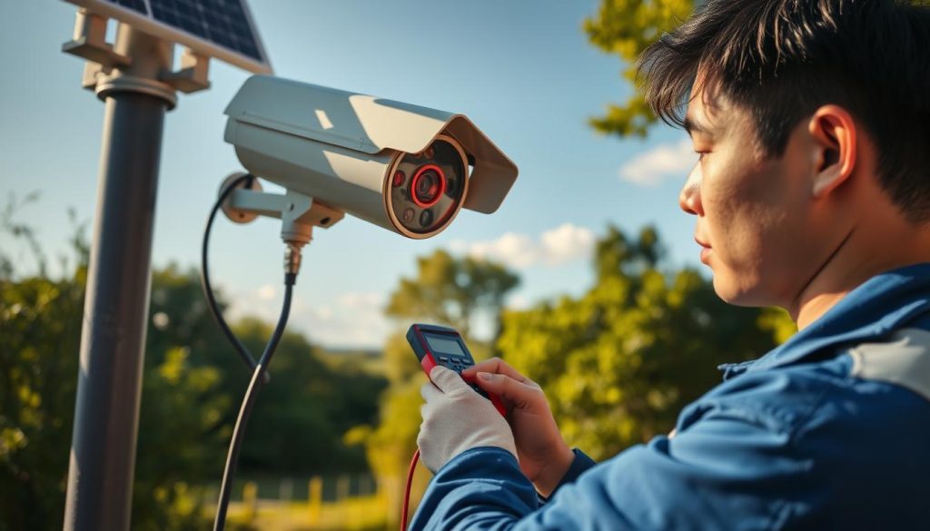 solar camera maintenance