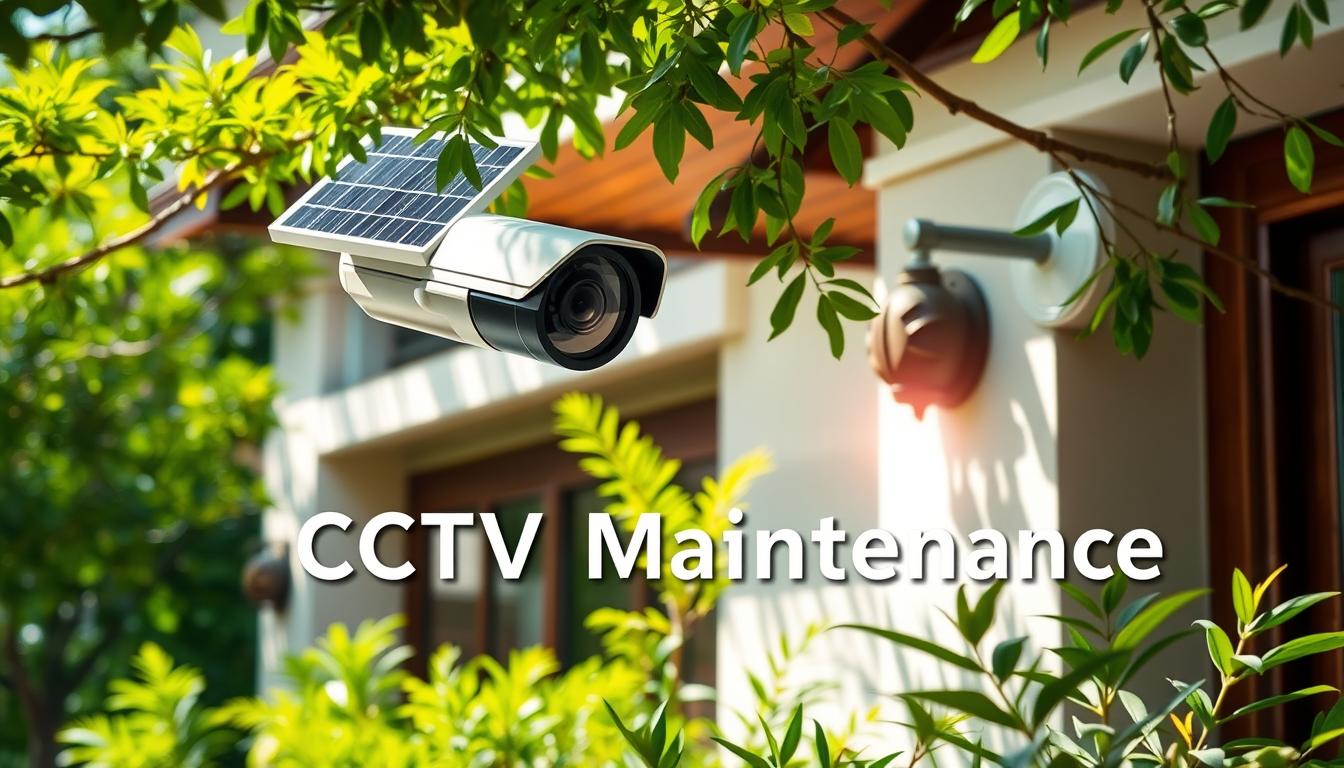 solar powered outdoor CCTV camera