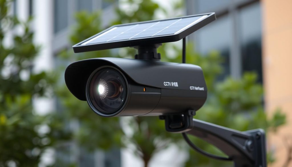 dummy CCTV camera with solar power