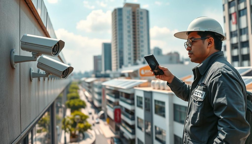 efficient operation of solar CCTV