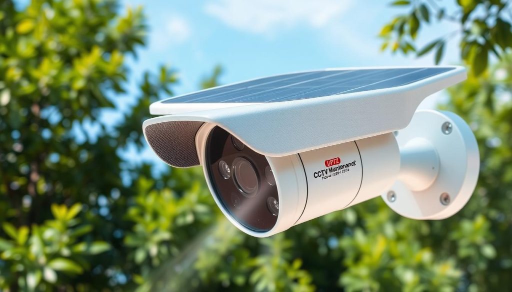 features of solar powered floodlight camera