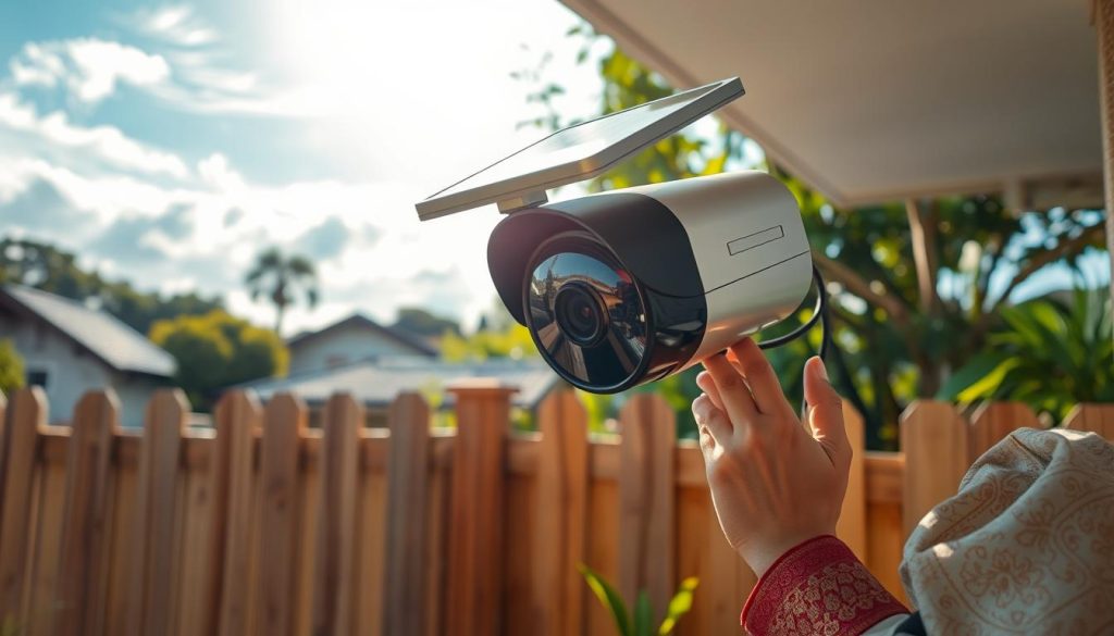 how solar outdoor CCTV cameras work