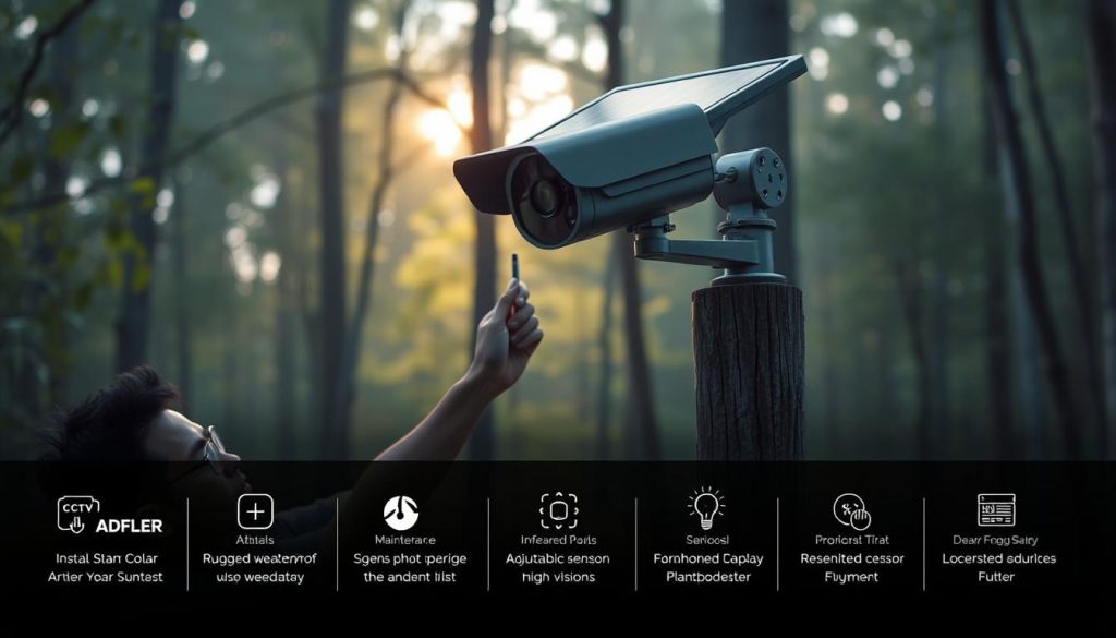 installation tips for solar outdoor security cameras