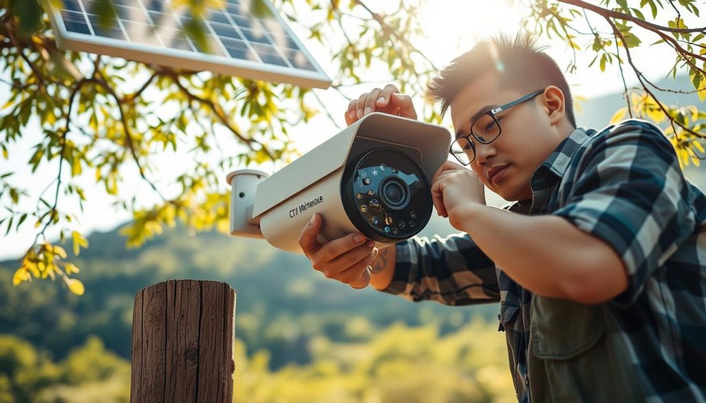 maintaining solar security system