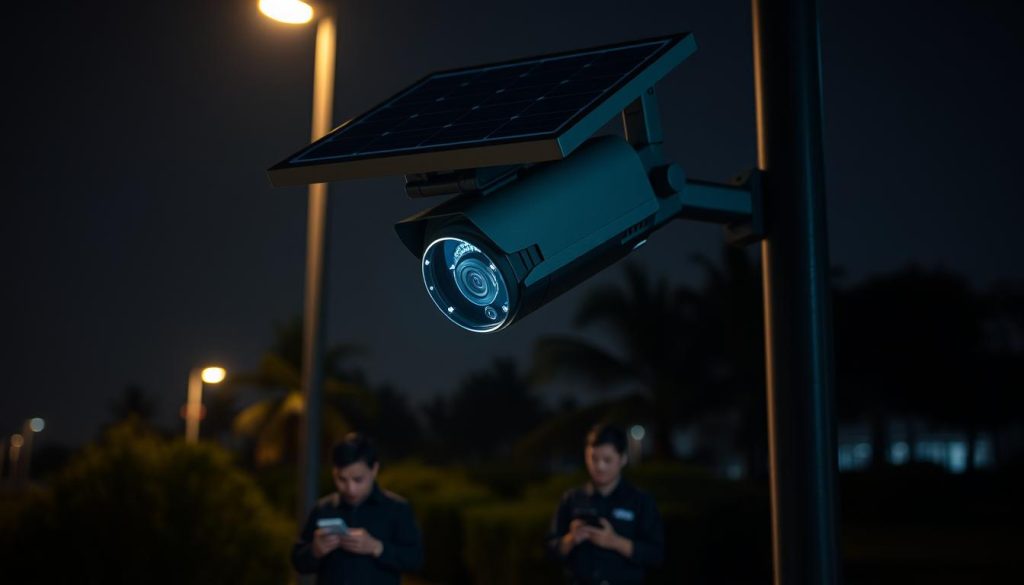 night vision solar cameras
