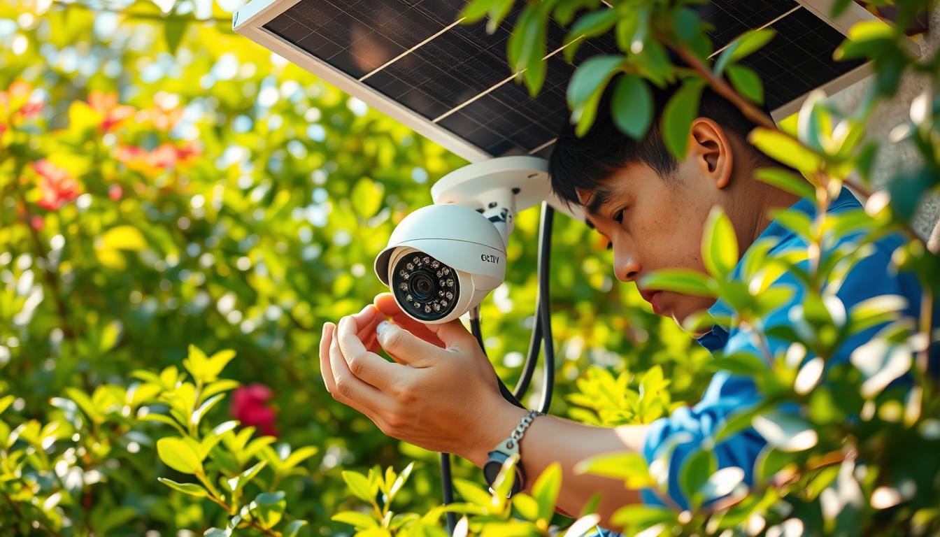 outdoor webcam solar powered