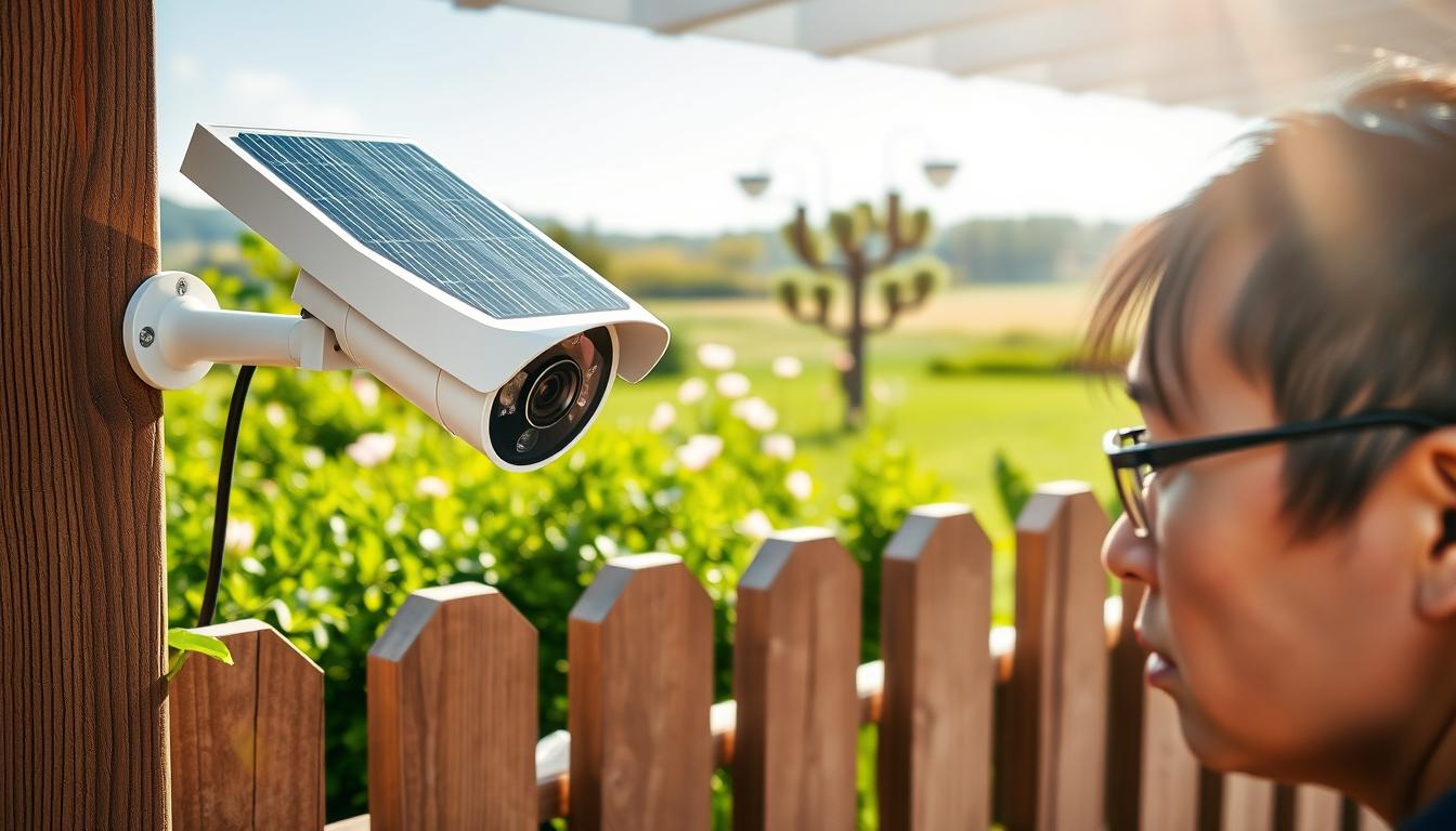 solar battery powered security camera