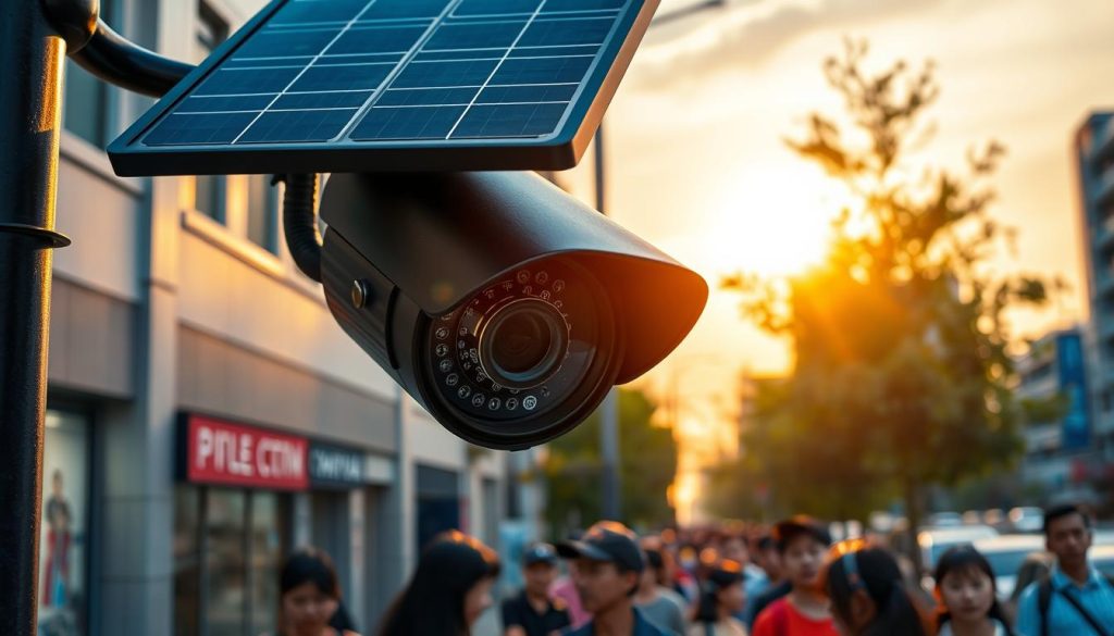 solar powered cctv working principle
