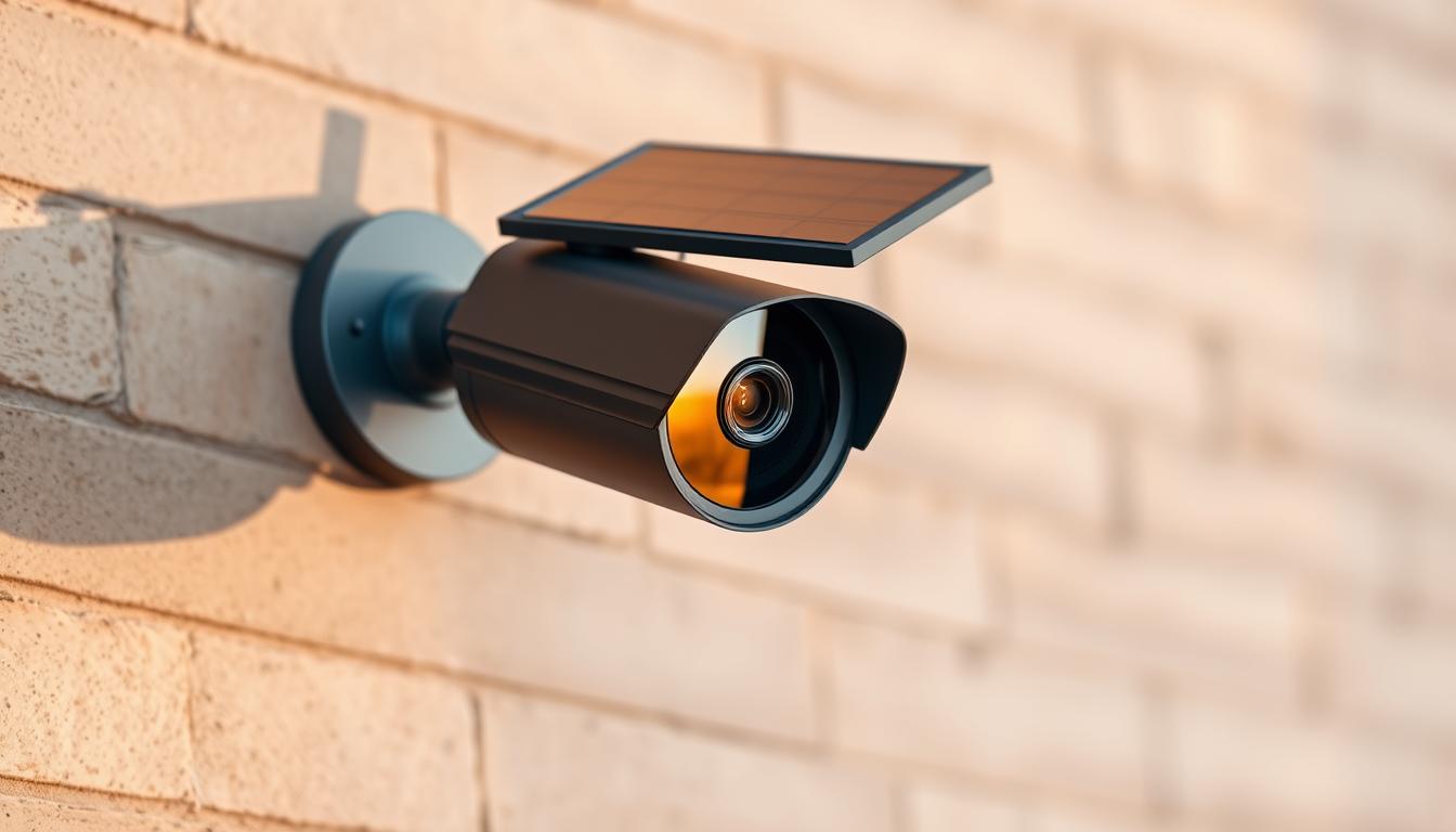 solar powered fake security camera
