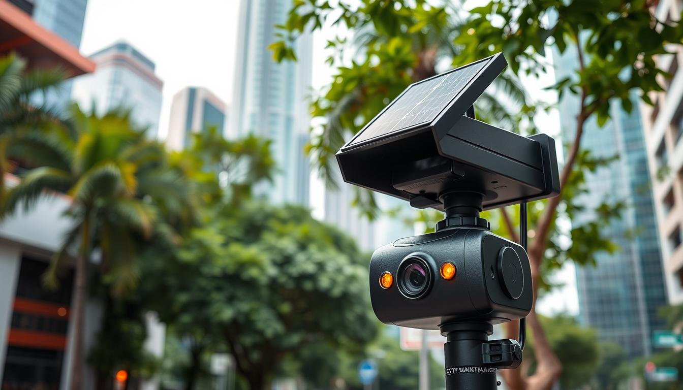 solar powered security cam