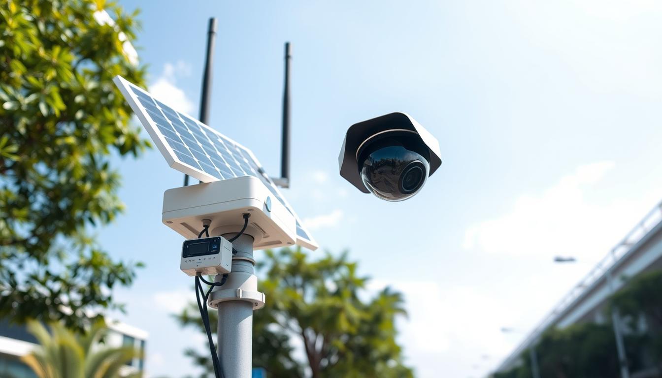 solar powered wireless video surveillance system