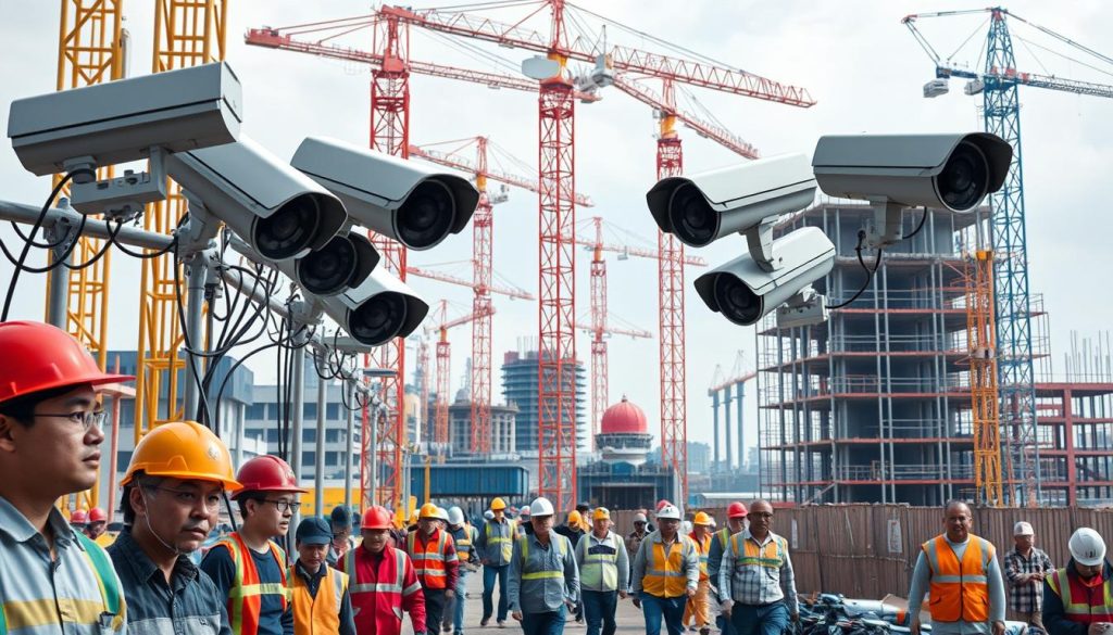 AI surveillance in construction site security