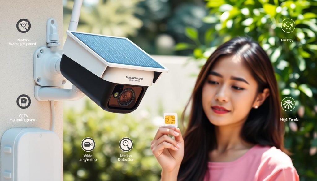 SIM card solar cameras